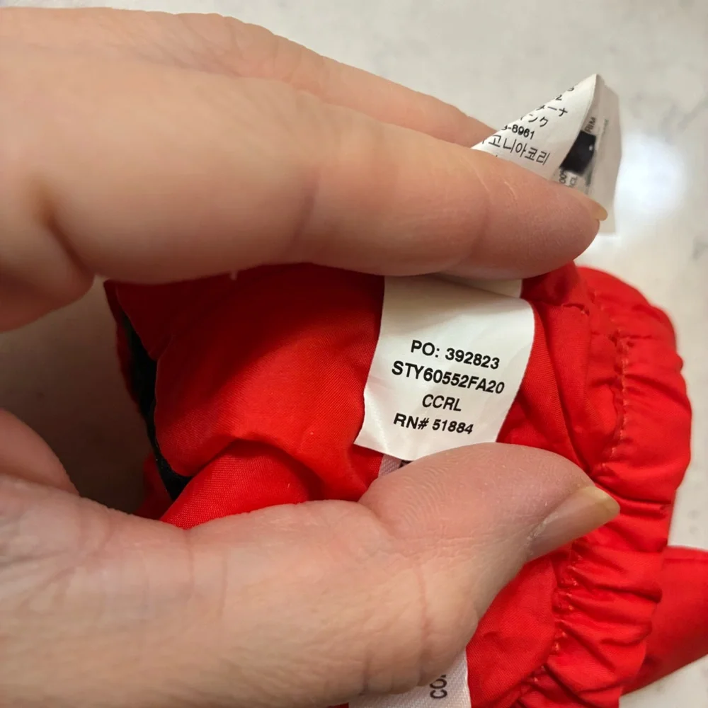 Patagonia Baby Puff Mittens in Catalan Coral